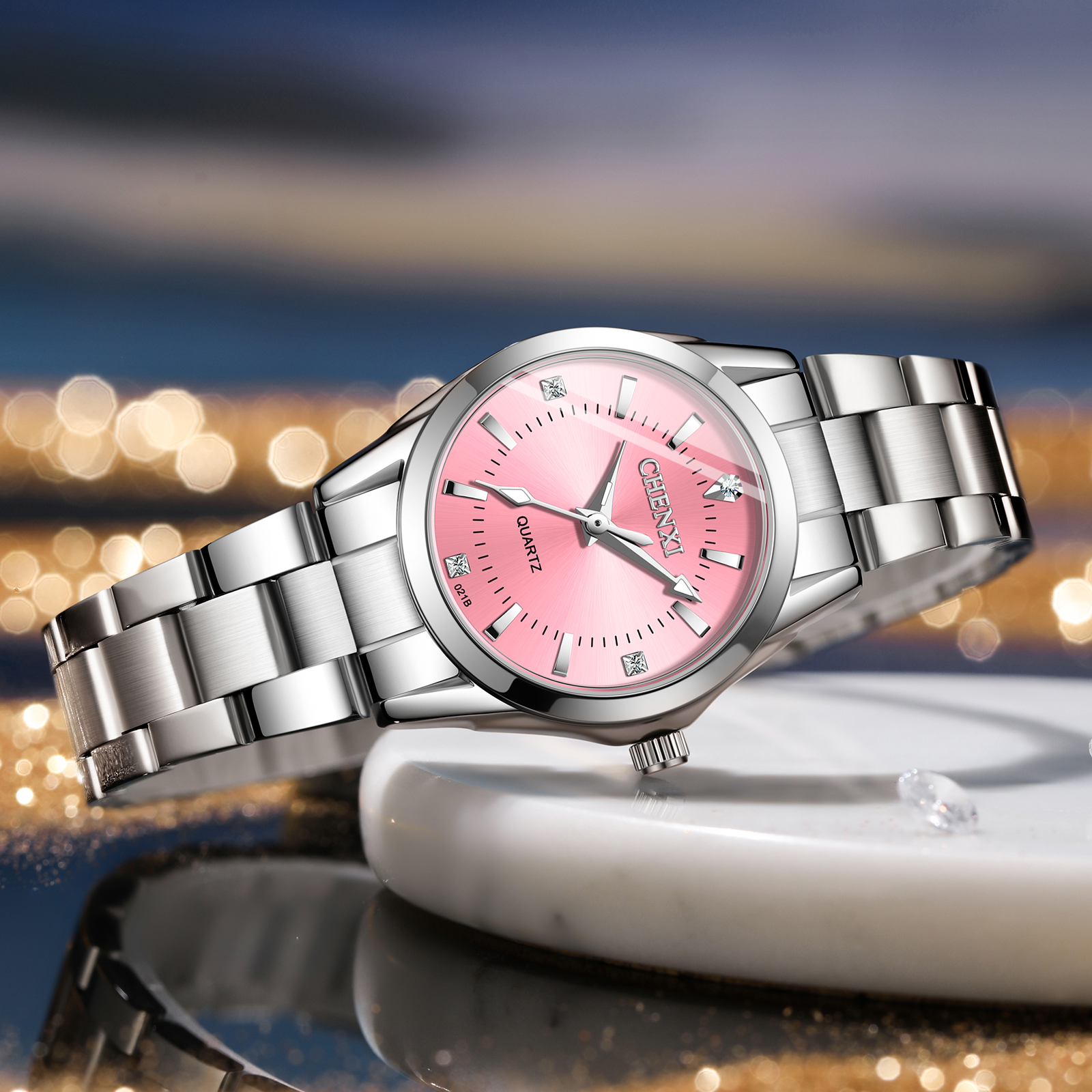 CHENXI 021B Elegant Ladies Qua - Ladies Fashion Watch ulasan dan harga