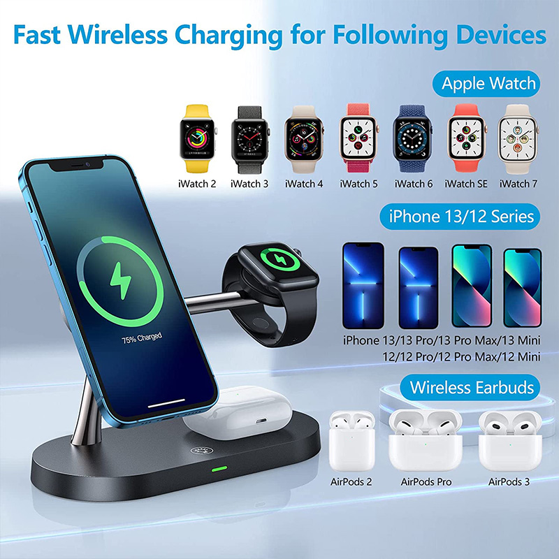 3 in 1 Magnetic Wireless Charg - Watch 7 Smartwatch Iphone ulasan dan harga