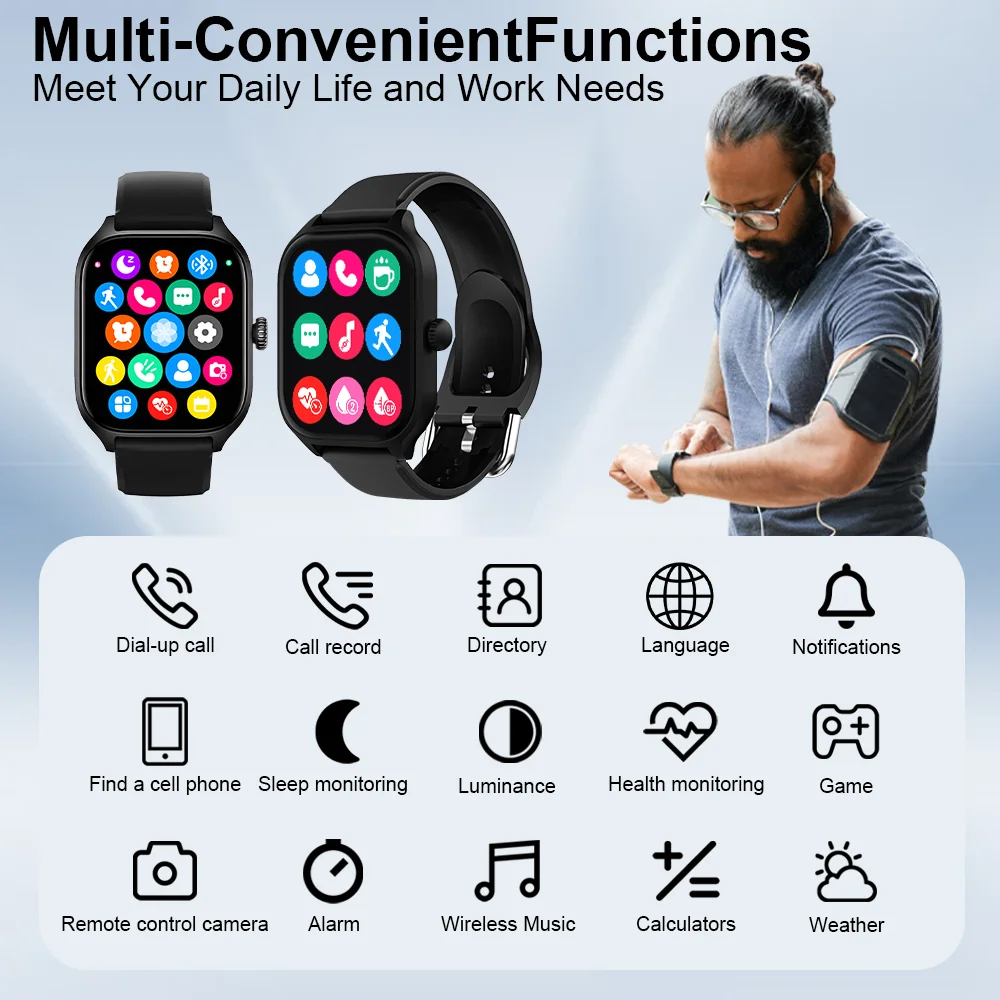 Smart Watch 2026 Men Women Ful - Watch Smart Y68 ulasan dan harga