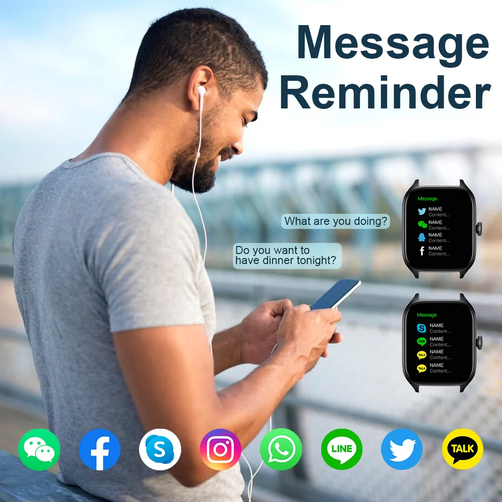 Smart Watch 2026 Men Women Ful - Watch Smart Y68 ulasan dan harga