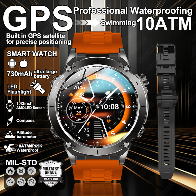 2026 New GUHUAVMI Men Military - Smartwatch Branded Watches For Men ulasan dan harga