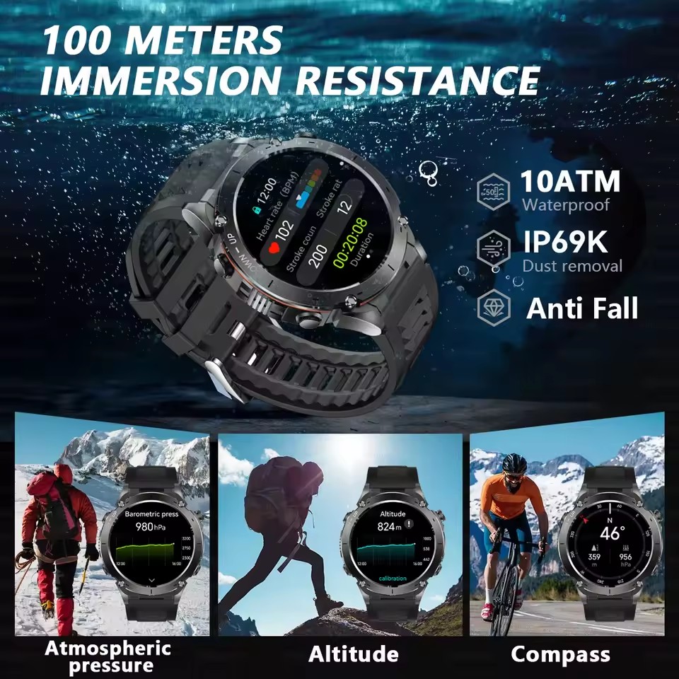 2026 New GUHUAVMI Men Military - Smartwatch Branded Watches For Men ulasan dan harga