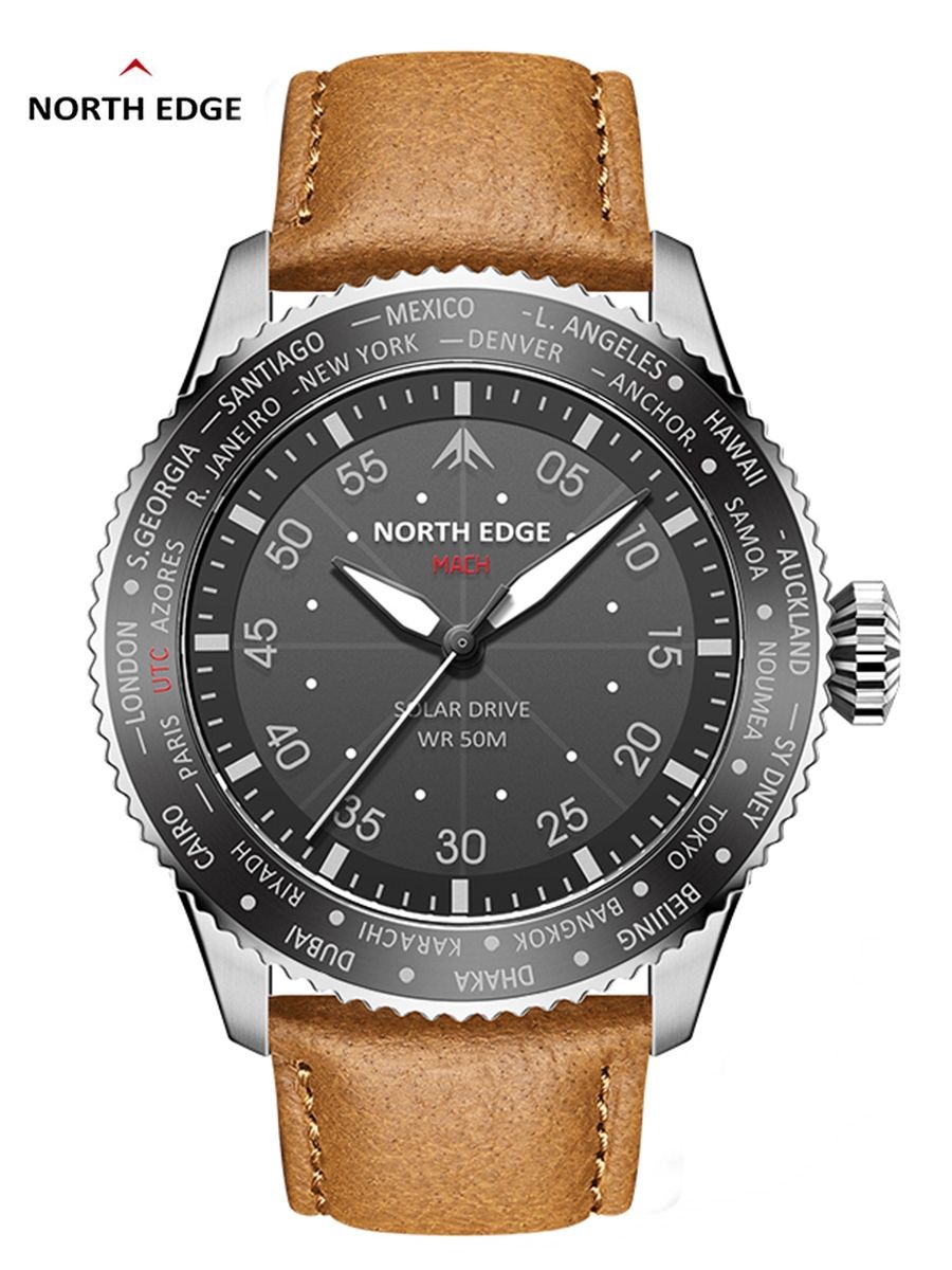 NORTH EDGE 2024 MACH Solar Pow - Solar Powered Watch ulasan dan harga