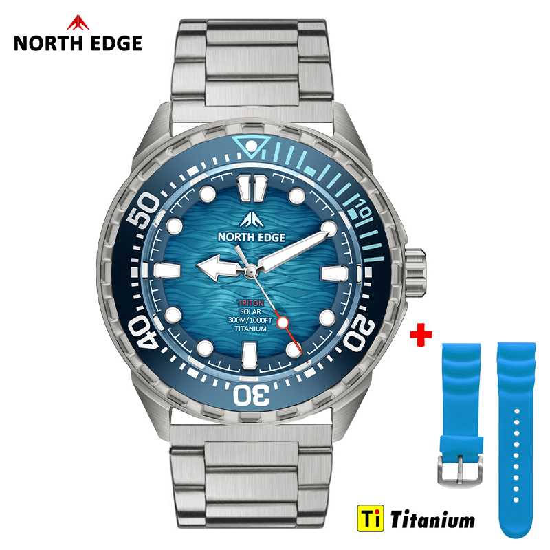 NORTH EDGE TRITON-TI Titanium  - Solar Powered Watch ulasan dan harga