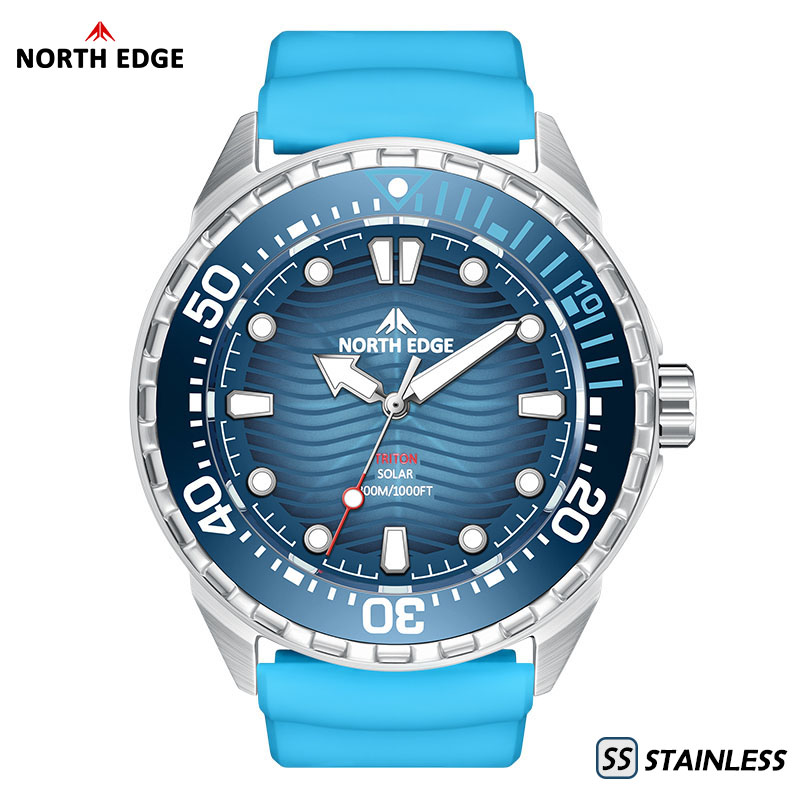 NORTH EDGE TRITON-TI Titanium  - Solar Powered Watch ulasan dan harga