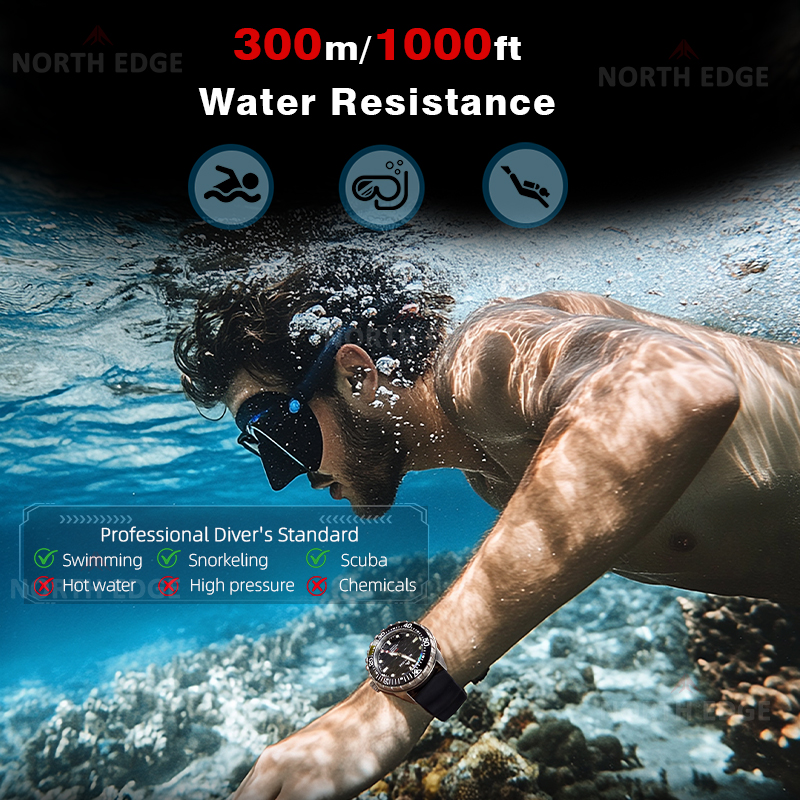 NORTH EDGE TRITON-TI Titanium  - Solar Powered Watch ulasan dan harga