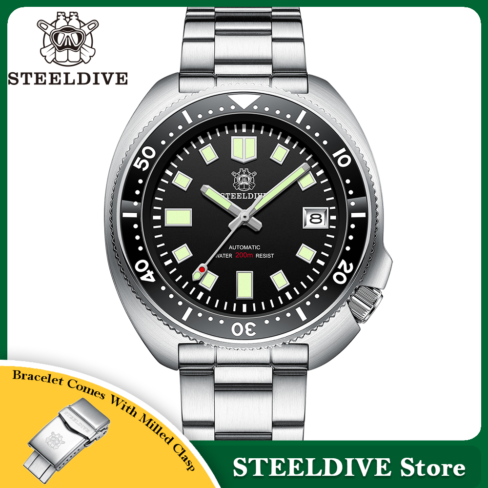 Steeldive SD1970 White Date Ba - Diesel Watches Smartwatch ulasan dan harga