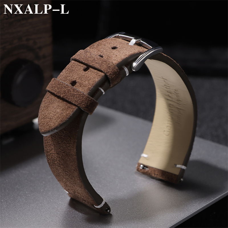 Soft Suede Genuine Leather Wat - Omega Watches Smartwatch ulasan dan harga