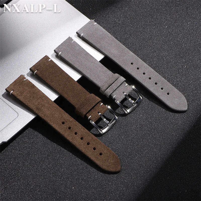 Soft Suede Genuine Leather Wat - Omega Watches Smartwatch ulasan dan harga