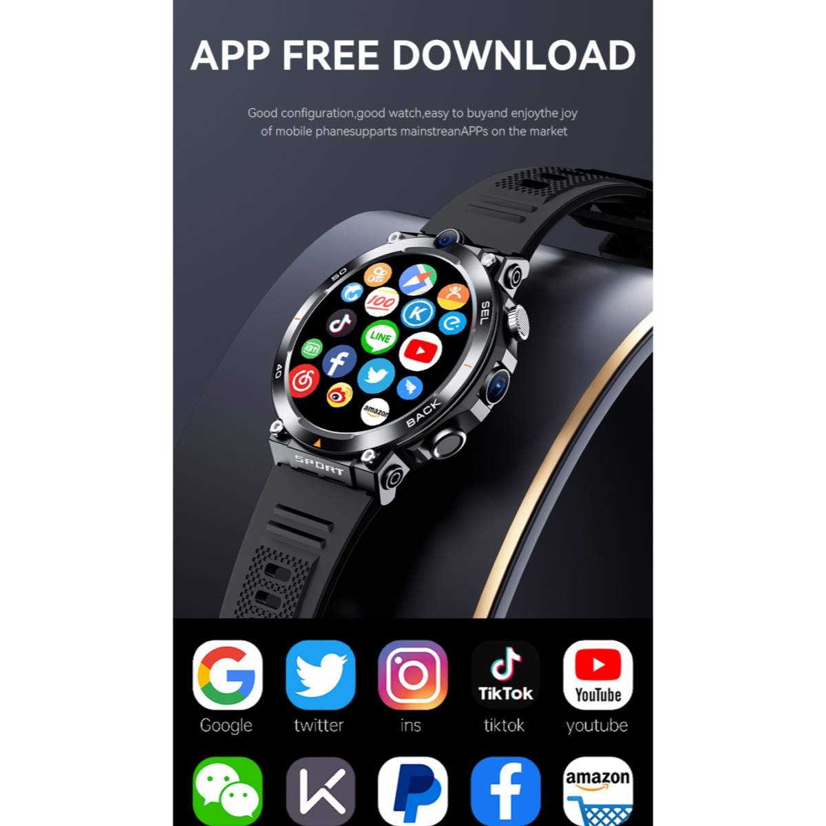 4G Smartwatch Men Women Busine - Smartwatch Watches For Women With Gps ulasan dan harga