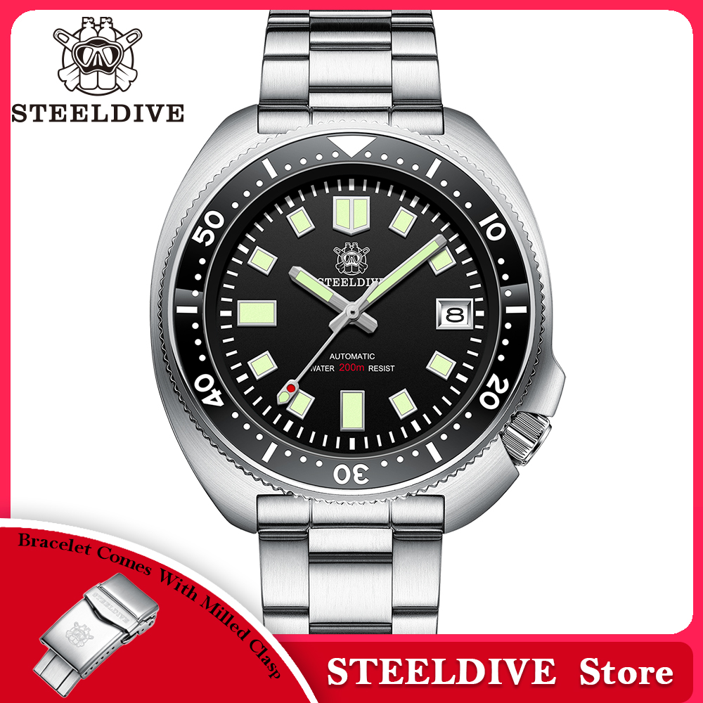 Steeldive SD1970 White Date Ba - Diesel Watches Smartwatch ulasan dan harga