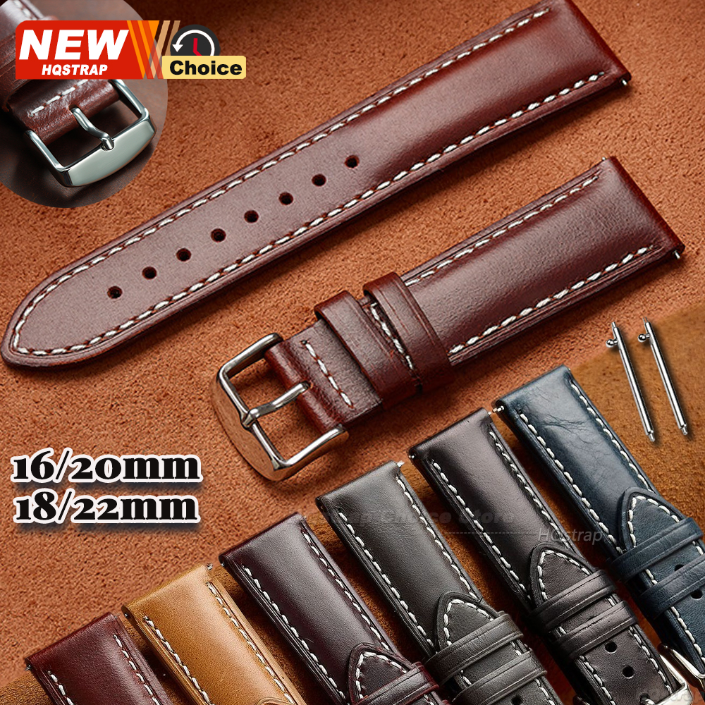 New Oil Wax Strap 16mm 18mm 20 - Omega Watches Smartwatch ulasan dan harga