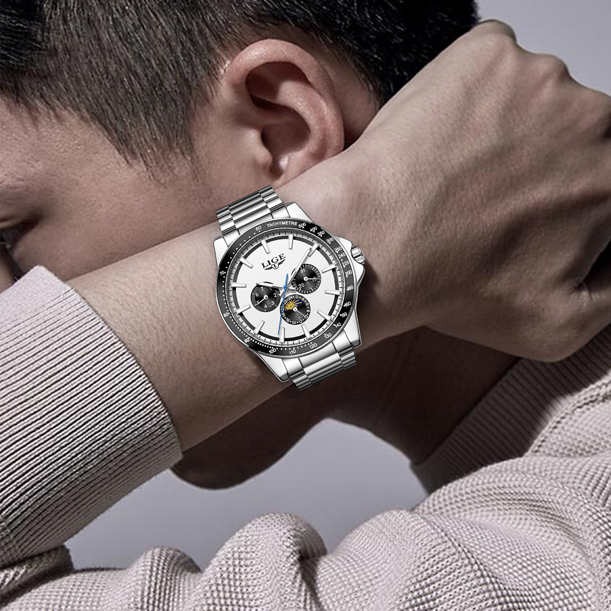 LIGE brand luxury watches mens - Smartwatch Branded Watches For Men ulasan dan harga