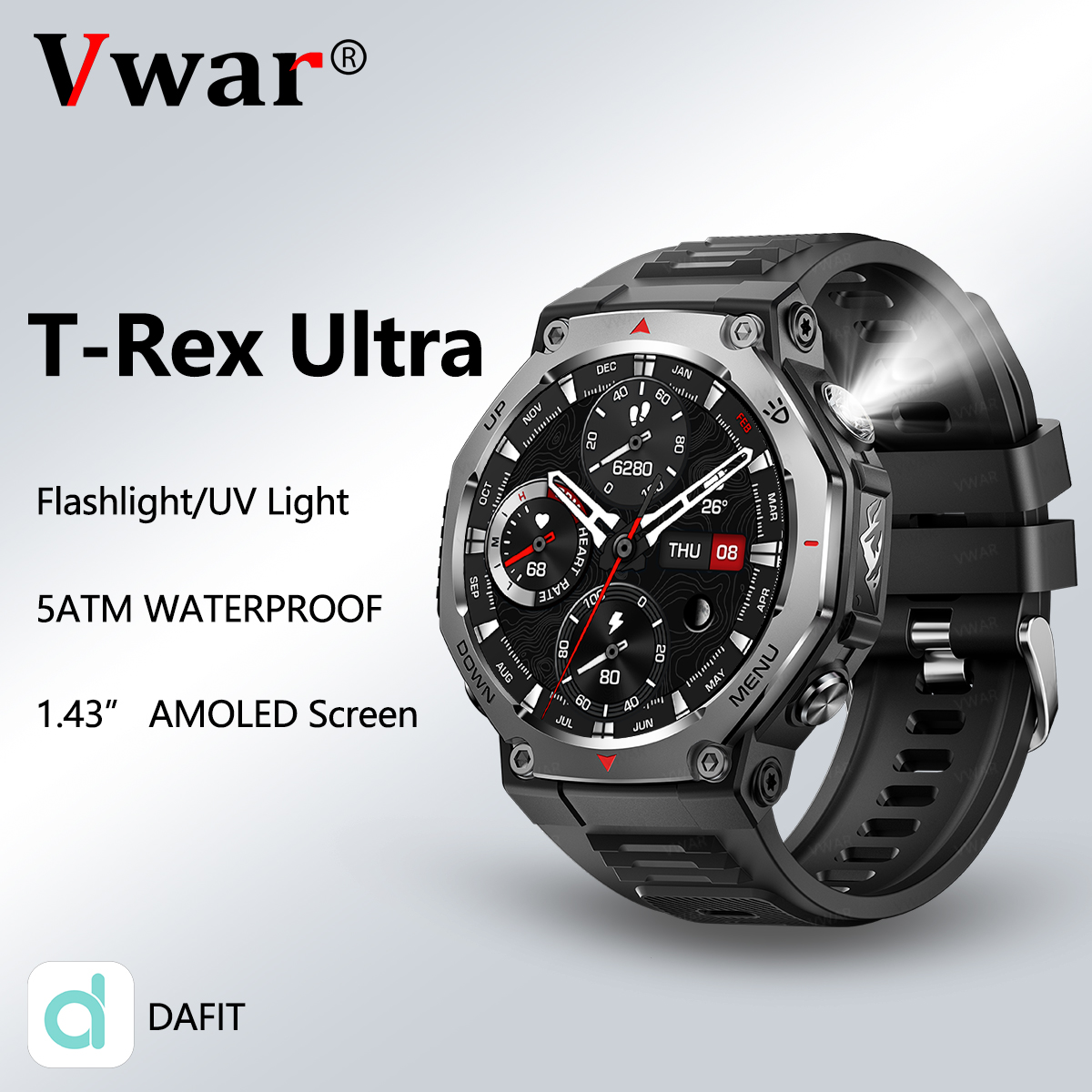 VWAR T-Rex Ultra Smart Watch w - Watch Vs Smartwatch ulasan dan harga