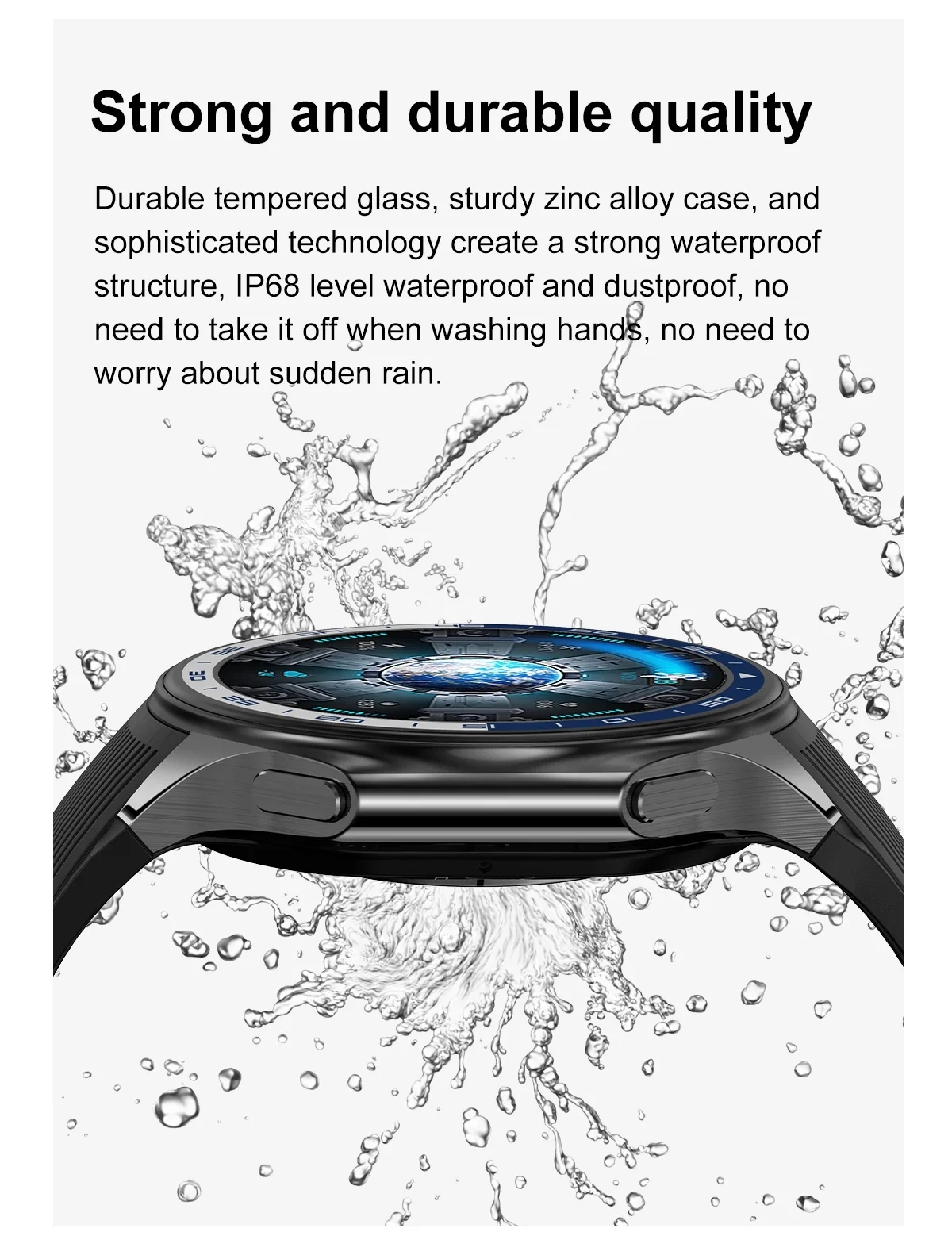 1.43 inch Big Screen Men Women - Smartwatch Iphone Watch For Men ulasan dan harga